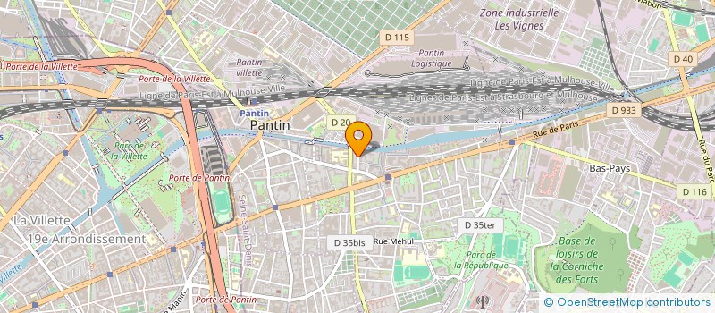 localisation de l'entreprise FASTE à PANTIN