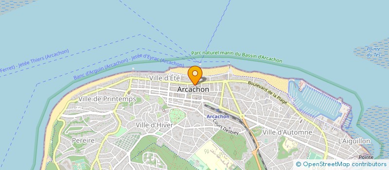 localisation de l'entreprise FASTELLO à ARCACHON