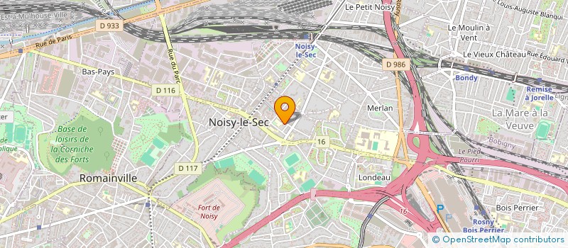 localisation de l'entreprise FASTEN à NOISY-LE-SEC