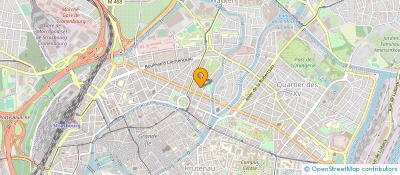 localisation de l'entreprise FASTER.ONE à STRASBOURG