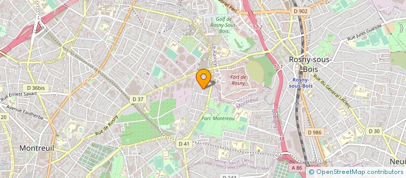 localisation de l'entreprise FASTER SERVICES  MONTREUIL