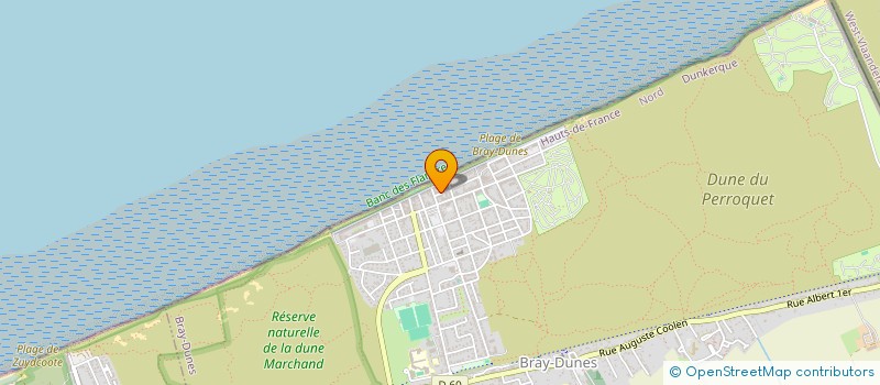 localisation de l'entreprise FASTFOODY à BRAY-DUNES