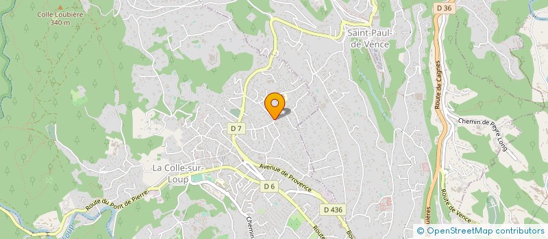 localisation de l'entreprise FASTFORWARD PRODUCTION  LA COLLE-SUR-LOUP