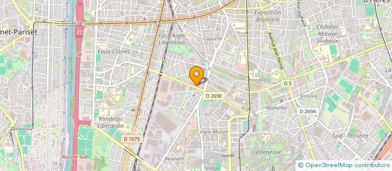 localisation de l'entreprise FASTIER CONSEILS ET GESTION DES ENTREPRISES ET ASSOCIES à GRENOBLE