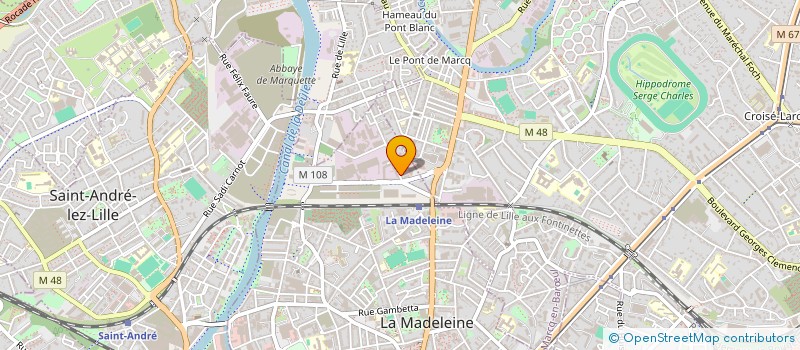 localisation de l'entreprise FASTLINE à LA MADELEINE