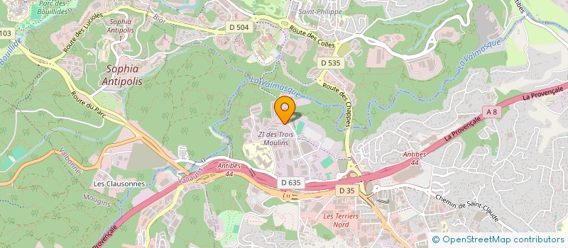 localisation de l'entreprise FASTLITE à ANTIBES