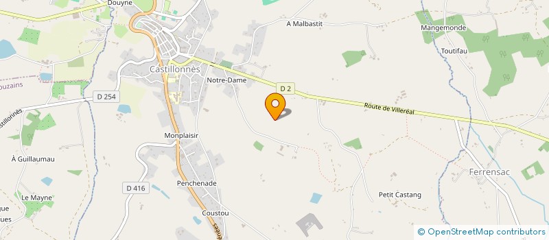 localisation de l'entreprise FASTNET J 30 à SAINT QUENTIN DU DROPT