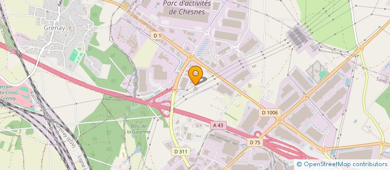 localisation de l'entreprise FASTROAD INSERTION 38  SAINT-QUENTIN-FALLAVIER