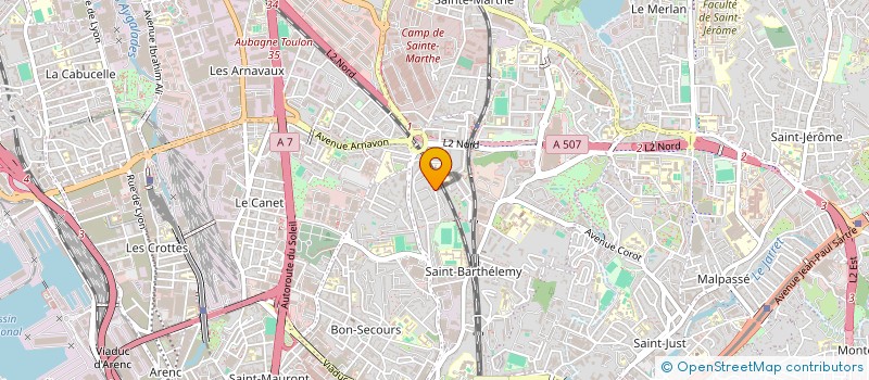 localisation de l'entreprise FASTRONOMIE - L'APRES M  MARSEILLE