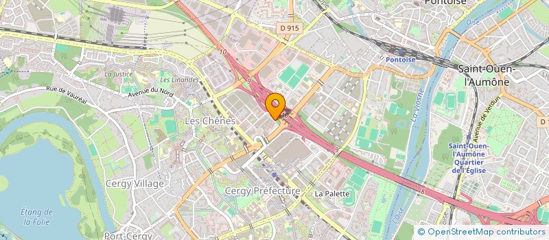 localisation de l'entreprise FASTSECURITY à CERGY