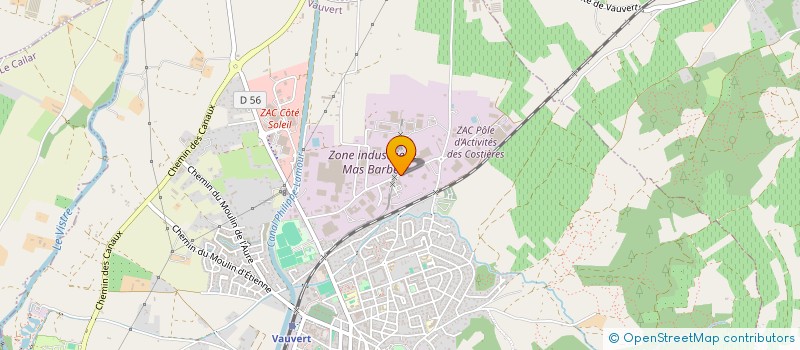 localisation de l'entreprise FASTUTILUTAIRE  VAUVERT