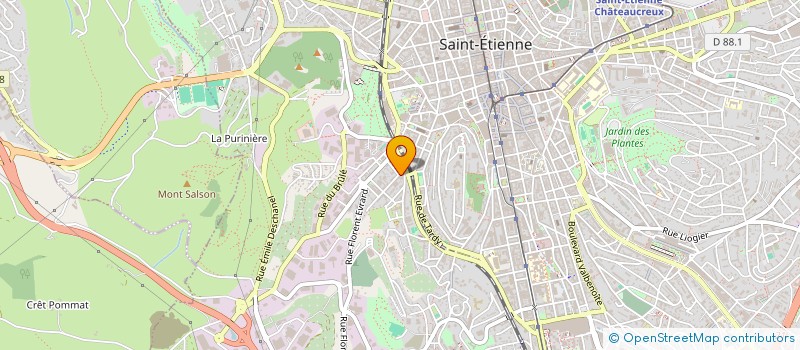 localisation de l'entreprise FASTWAY 42  SAINT-ETIENNE