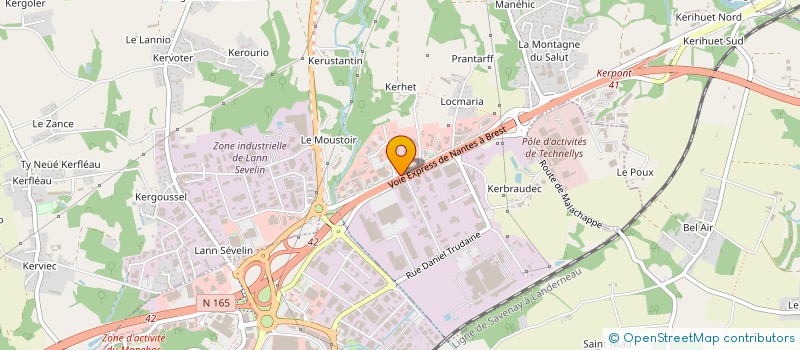 localisation de l'entreprise FASUVI  CAUDAN