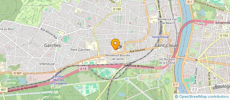 localisation de l'entreprise FAT à SAINT-CLOUD