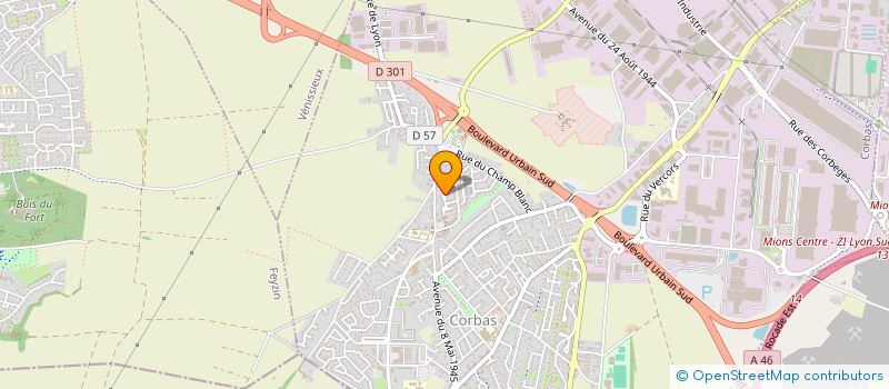 localisation de l'entreprise FAT TRANSPORTS à CORBAS