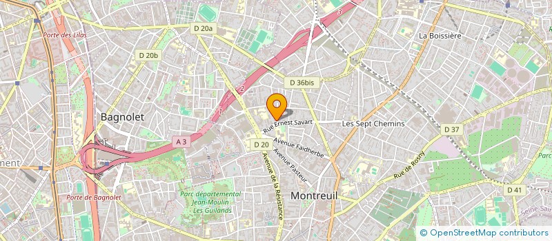 localisation de l'entreprise FATA à MONTREUIL