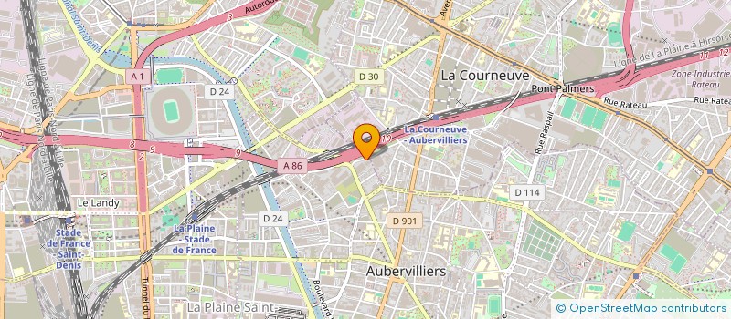 localisation de l'entreprise FATALE à AUBERVILLIERS