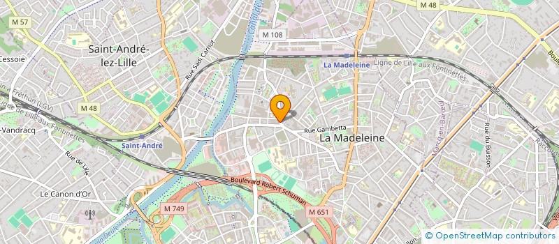 localisation de l'entreprise FATE  LA MADELEINE