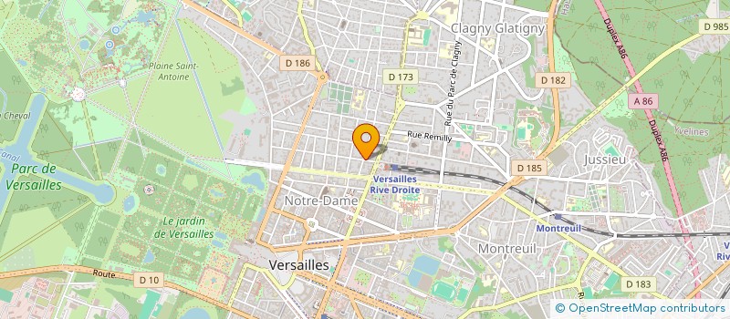 localisation de l'entreprise FATE à VERSAILLES