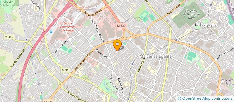 localisation de l'entreprise FATEX à TOURCOING