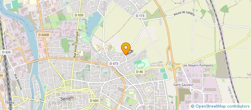 localisation de l'entreprise FATI 89  SENS