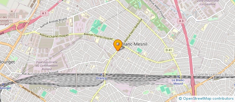 localisation de l'entreprise FATIA'S à LE BLANC-MESNIL