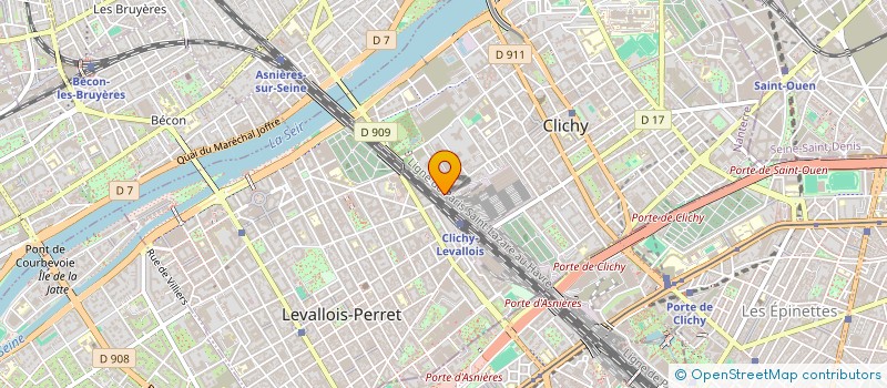 localisation de l'entreprise FATIBAT à CLICHY