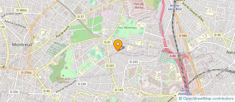 localisation de l'entreprise FATIMIDE SERVICES EURL à MONTREUIL