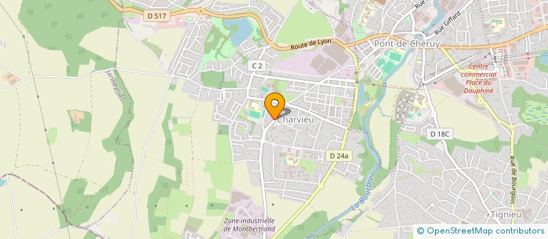 localisation de l'entreprise FATIN  CHARVIEU-CHAVAGNEUX