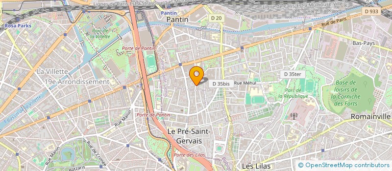 localisation de l'entreprise FATITEX à PANTIN