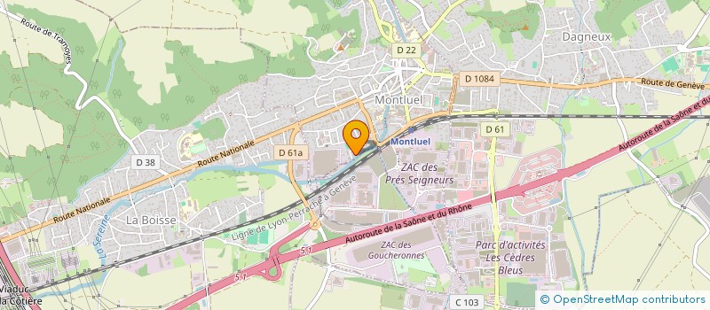 localisation de l'entreprise FATJON 75  MONTLUEL