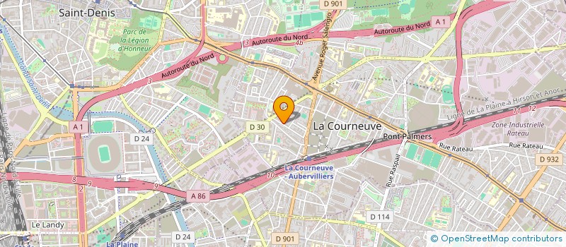 localisation de l'entreprise FATMA à LA COURNEUVE