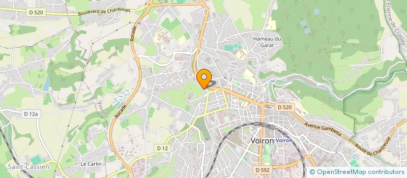 localisation de l'entreprise FATON TRIEVOZ à VOIRON