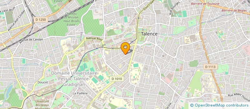 localisation de l'entreprise FATTO A MANO  TALENCE