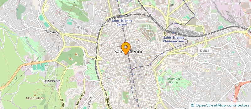 localisation de l'entreprise FATTY LINGERIE à SAINT-ETIENNE