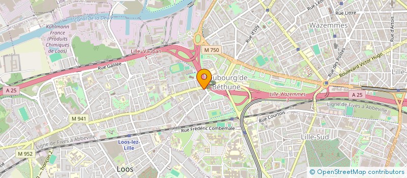 localisation de l'entreprise FAUBOURG 5 B à LILLE