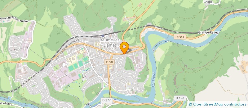 localisation de l'entreprise FAUBOURG D'ANROZ  BAUME-LES-DAMES