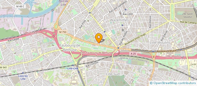 localisation de l'entreprise FAUBOURG D'HABITANT à LILLE