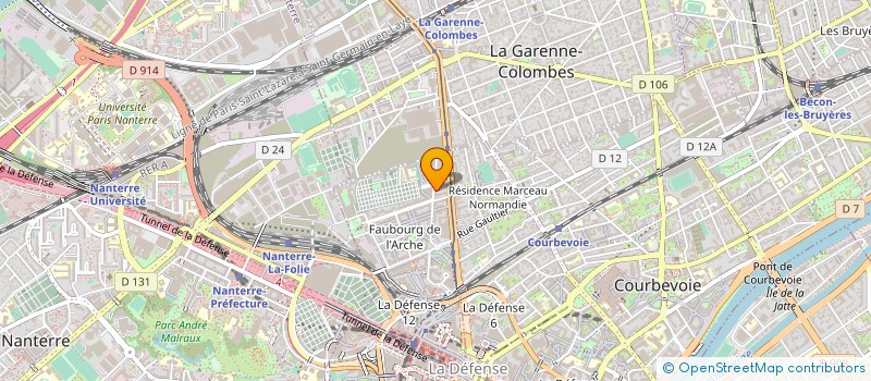localisation de l'entreprise FAUBOURG DE L ARCHE à COURBEVOIE
