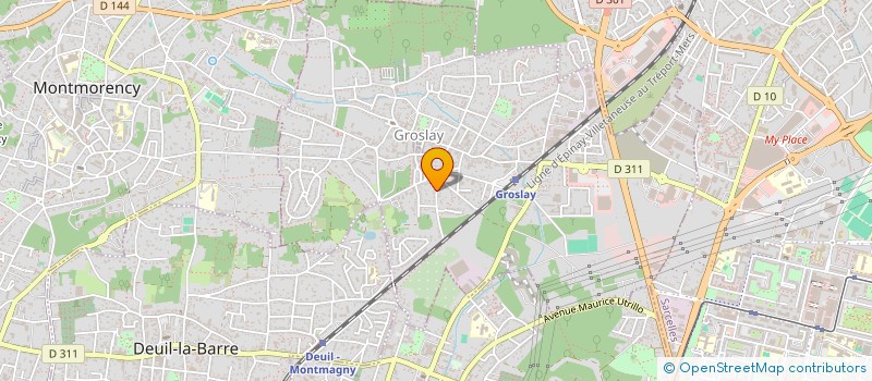 localisation de l'entreprise FAUBOURG DE LA RENAISSANCE  GROSLAY