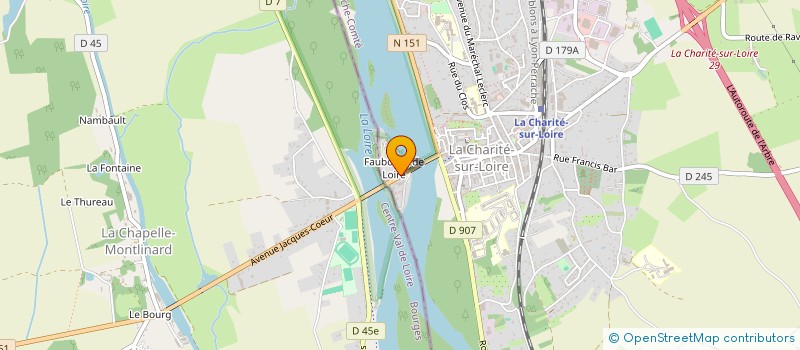localisation de l'entreprise FAUBOURG DE LOIRE 16  LA CHARITE-SUR-LOIRE