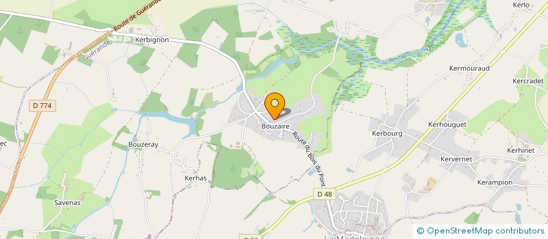 localisation de l'entreprise FAUBOURG SAINT-ANNE  GUERANDE