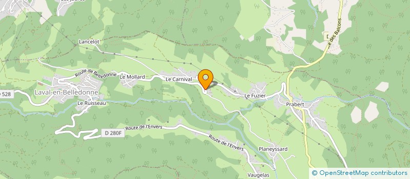 localisation de l'entreprise FAUCHAGE DE BELLEDONNE  LAVAL-EN-BELLEDONNE