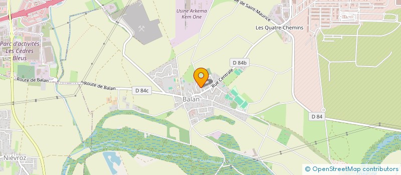 localisation de l'entreprise FAUCHER à BALAN