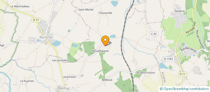 localisation de l'entreprise FAUCHER DAMIEN  MEILHAC