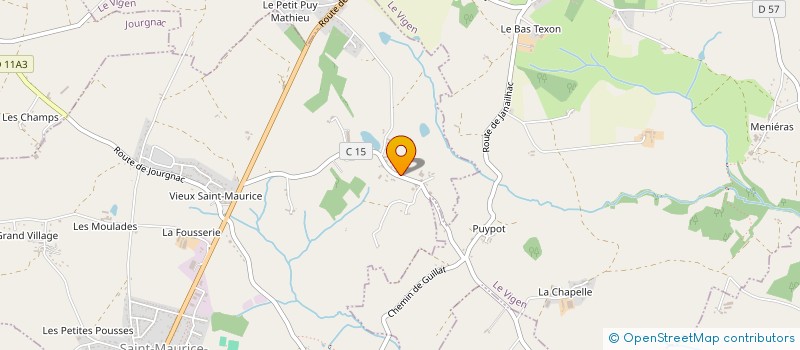 localisation de l'entreprise FAUCHER ET FILS à SAINT-MAURICE-LES-BROUSSES