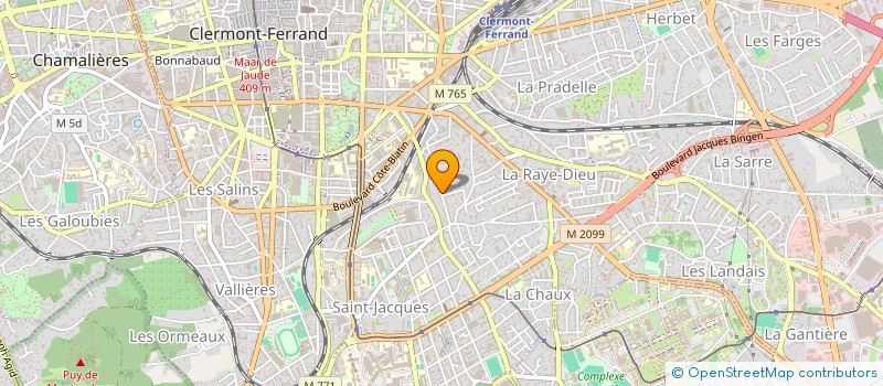 localisation de l'entreprise FAUCHER GARROS  CLERMONT-FERRAND