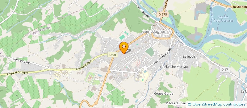 localisation de l'entreprise FAUCHEUX à SAINT-AIGNAN