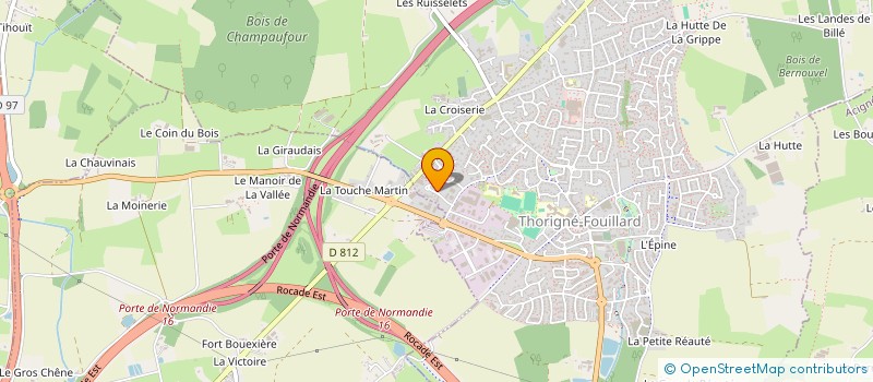 localisation de l'entreprise FAUCHEUX-AMOURIAUX  THORIGNE-FOUILLARD