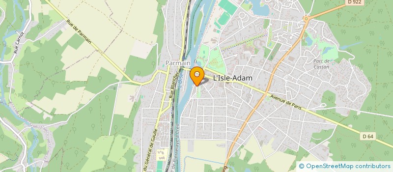 localisation de l'entreprise FAUCHIC à L'ISLE-ADAM